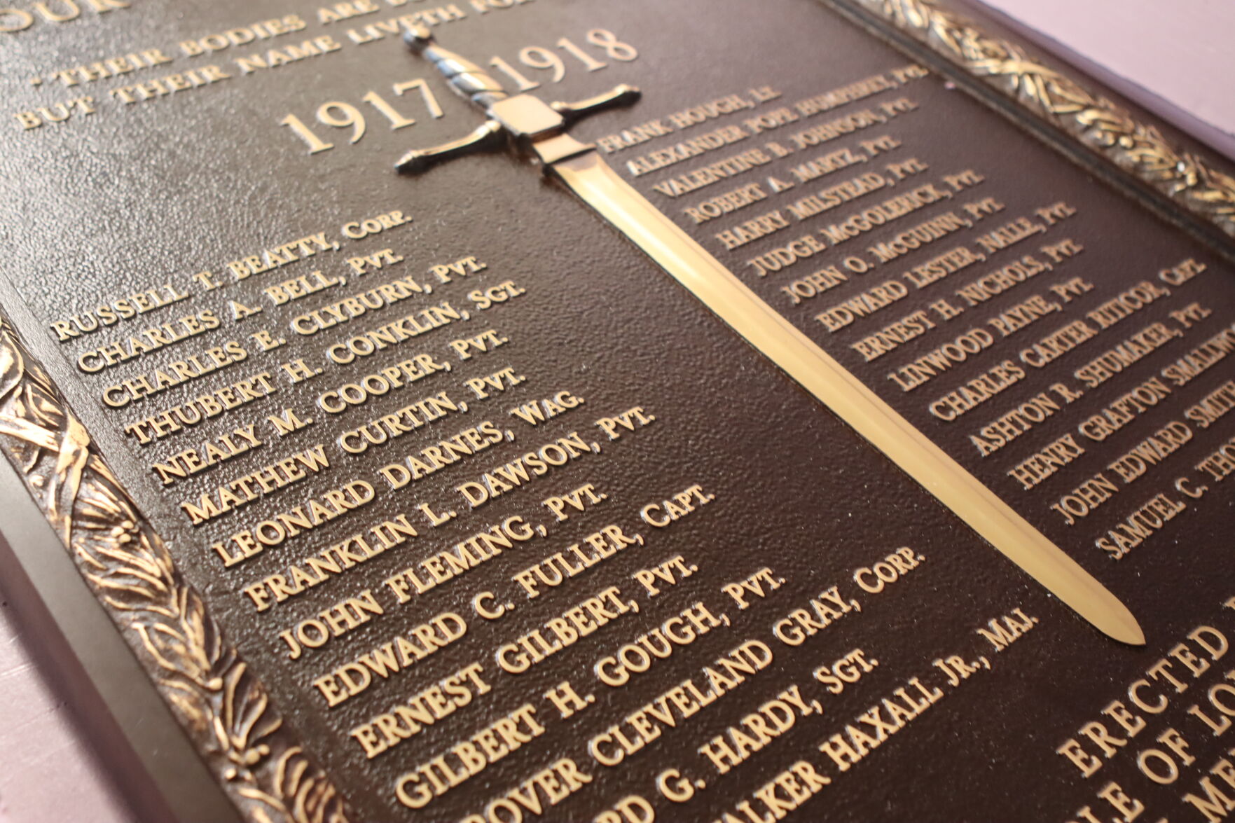 World War I Plaque Rededication 1